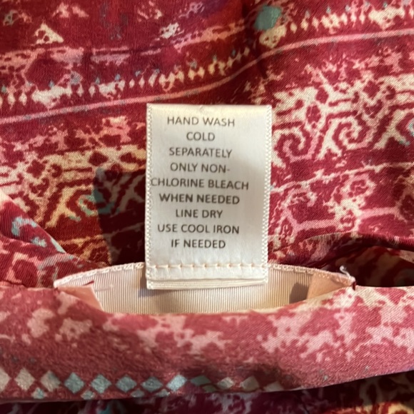 Band of Gypsies Red Mini Floral Halter Sundress Medium Size M - Picture 7 of 7